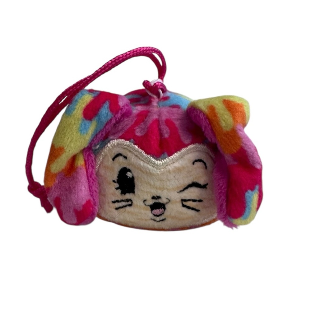 Mini 2" Multicolor Winking Plush Dog made by Moose Toys